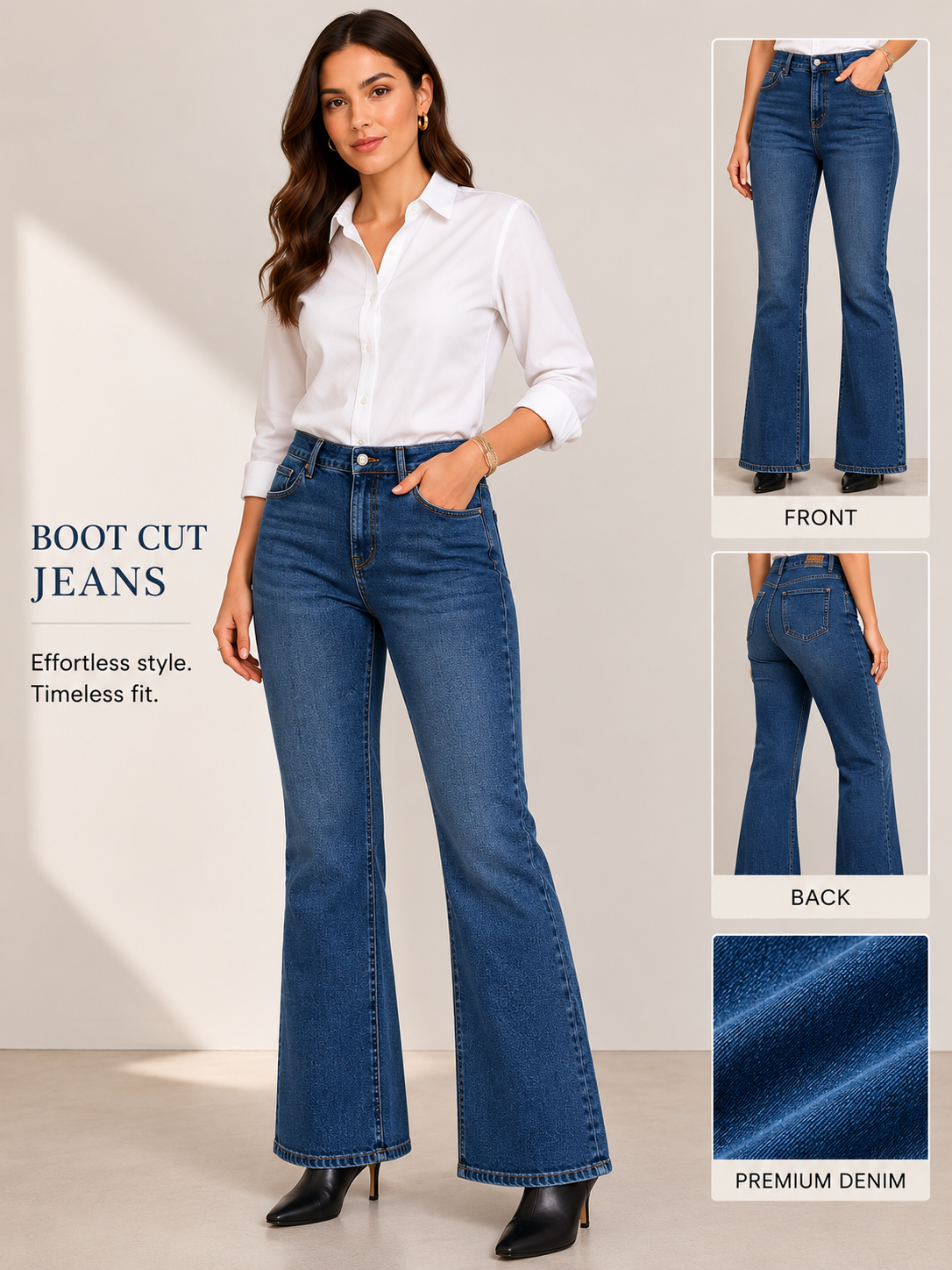 Women's Boot Cut Jeans — Effortless Style, Timeless Fit
