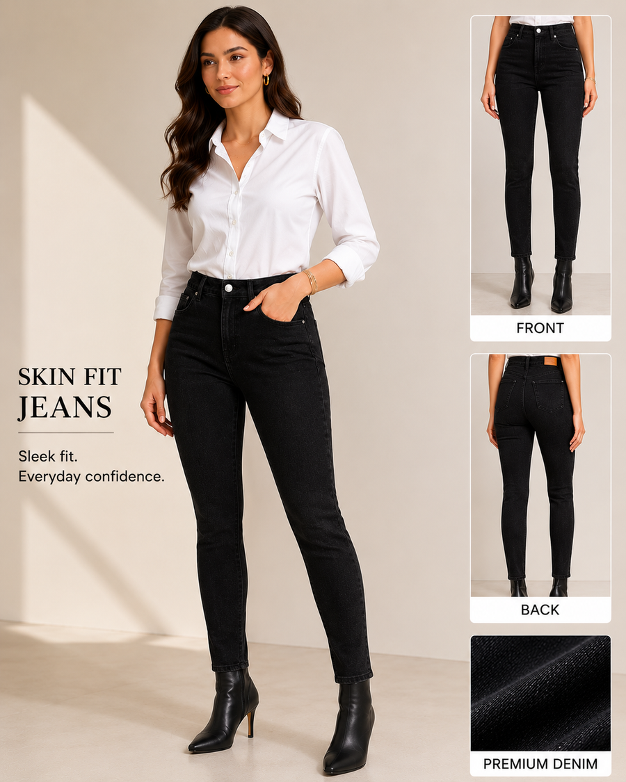 Women's Skin Fit Jeans — Sleek Fit, Everyday Confidence